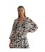 Womens/ladies Little Mistress Zebra Print Maxi Dress White Black Biba-4