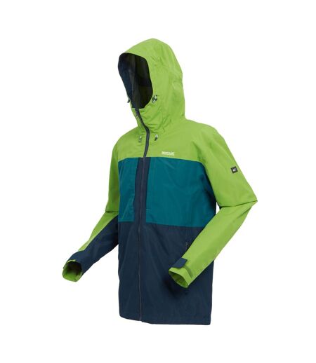 Veste imperméable maland homme vert piquant / bleu marocain Regatta Regatta