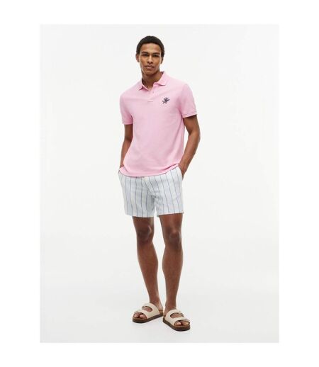 Mens Polo Shirt Classic Pink Tommy Hilfiger