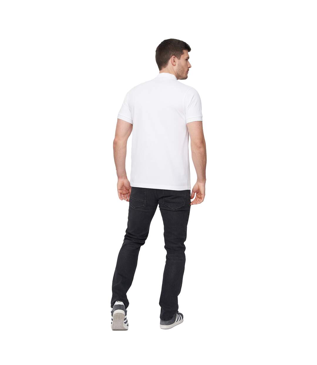 Polo Chilltowns Homme Blanc Duck And Cover-3