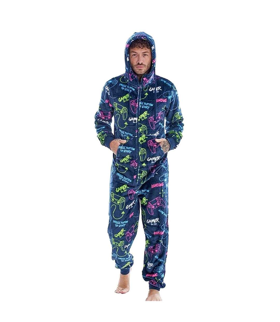 Combinaison Motif/style Manette Homme Néon Floso-2