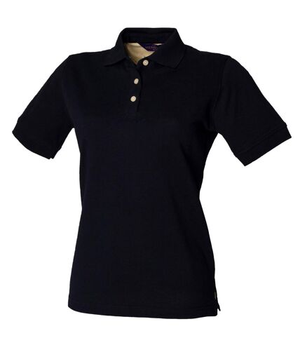 Henbury Womens/Ladies Classic Polo Shirt (Navy)