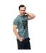 T-shirt Amezo Homme Vert Sarcelle Foncé Hi-Tec-1