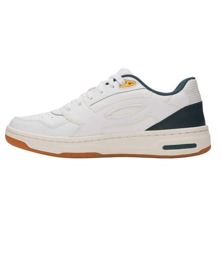 Mens Low Cut Trainers White Green Under Armour