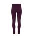 Womens/ladies performance compression leggings mulberry TriDri