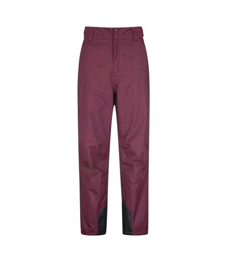 Mens gravity ski trousers burgundy Mountain Warehouse