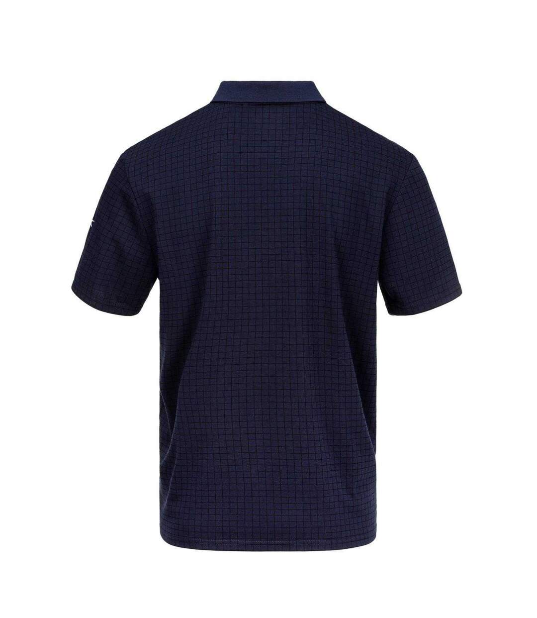 Mens Chequered Golf Polo Shirt Navy Slazenger-2