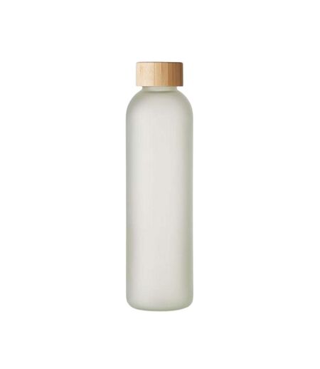 Lom Sublimated Bamboo 650ml Water Bottle One Size Transparent White MidOcean