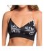 Haut De Bikini Noir/Blanc à fleurs Femme Roxy Fitness - XS