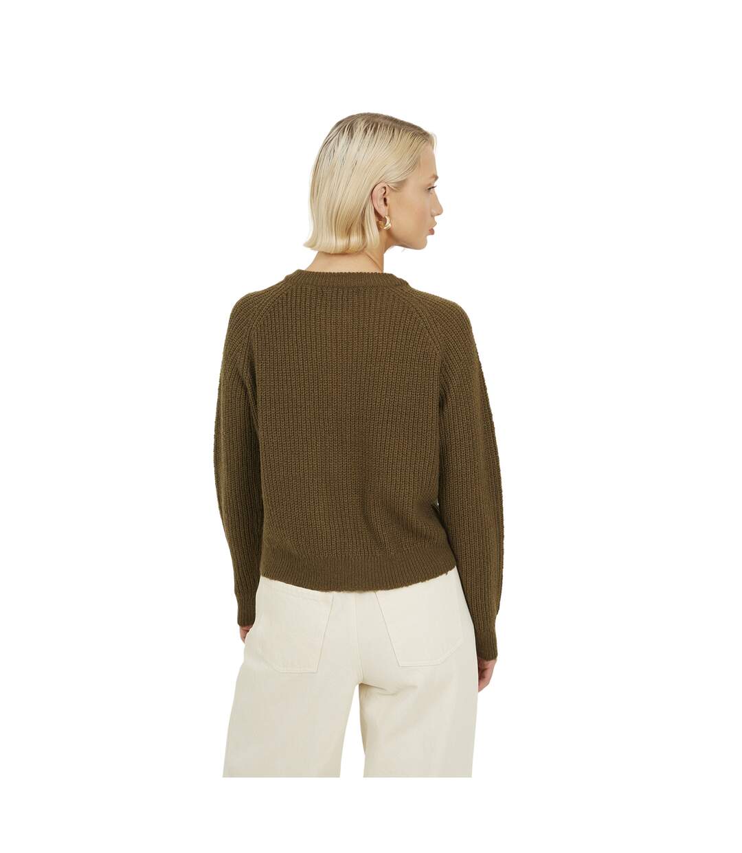 Cardigan Manches Raglan Lawson Femme Kaki Brave Soul-2