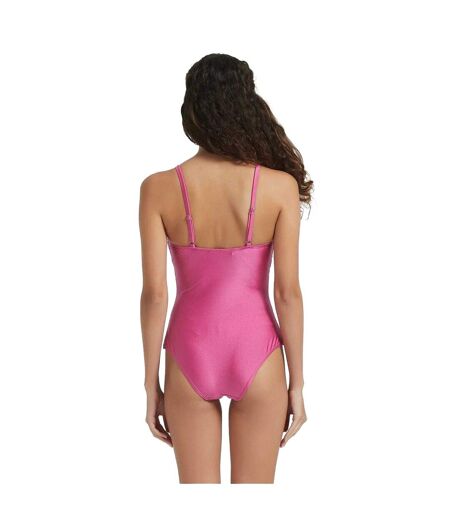 Maillot De Bain 1 Pièce Motif/style Maillé Femme Framboise Be You