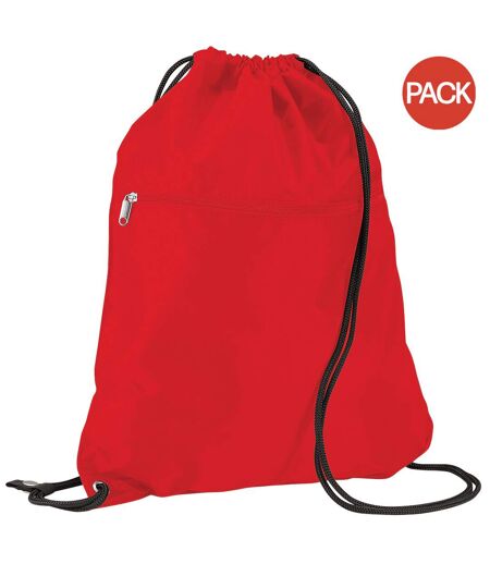 Lot de 2  14 litres taille unique rouge Sac de gym Quadra