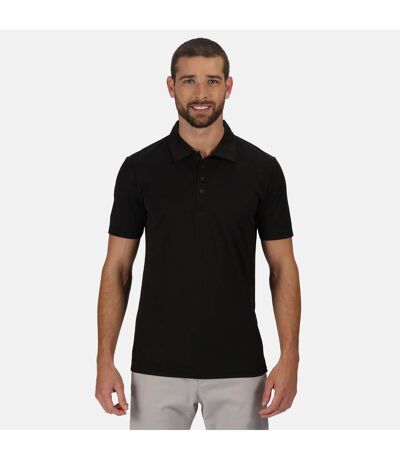 Mens Honestly Made Recycled Polo Shirt Black Regatta