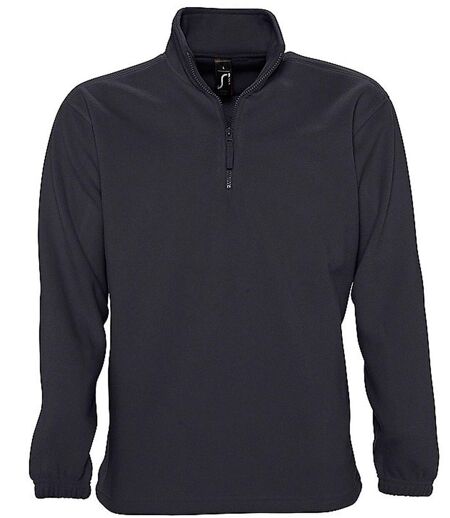 Sweat shirt polaire col zippé - 56000 - gris anthracite