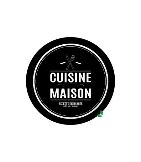Paris Prix - Lot De 10 Assiettes En Carton cuisine 23cm Noir