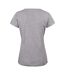 Womens/ladies Whailford V Neck T-shirt Grey Melange James Harvest-2