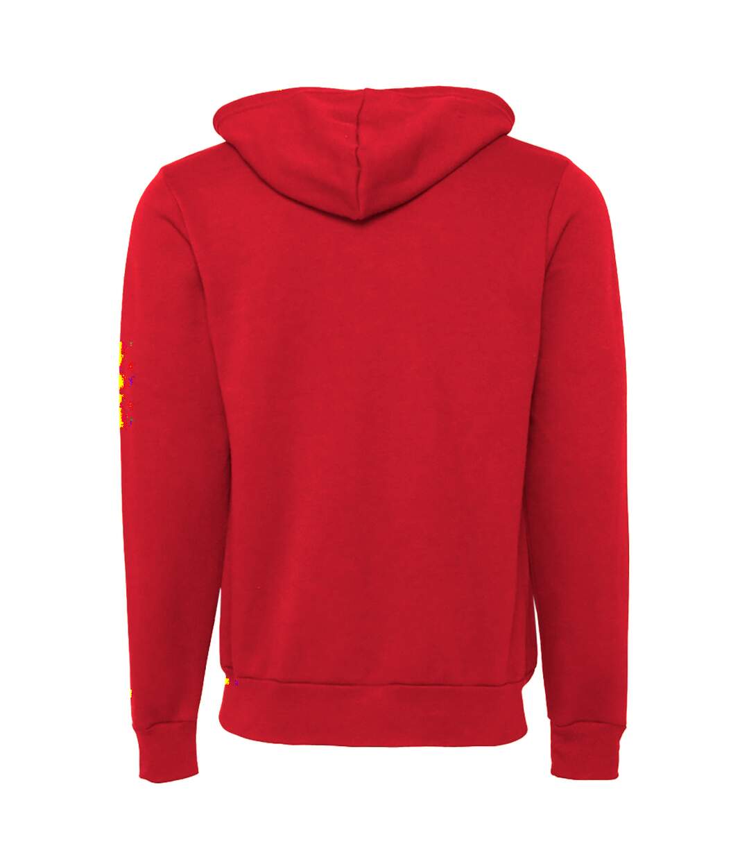 Canvas Unisex Zip-up Polycotton Fleece Hooded Sweatshirt / Hoodie (Red) - UTBC1337-2