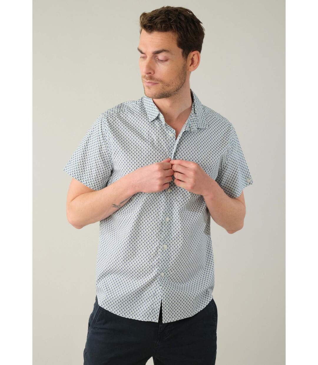 Chemise en popeline pour homme DESIGNSON