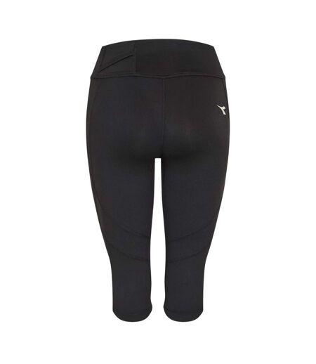 Legging ¾ Femme Noir Diadora