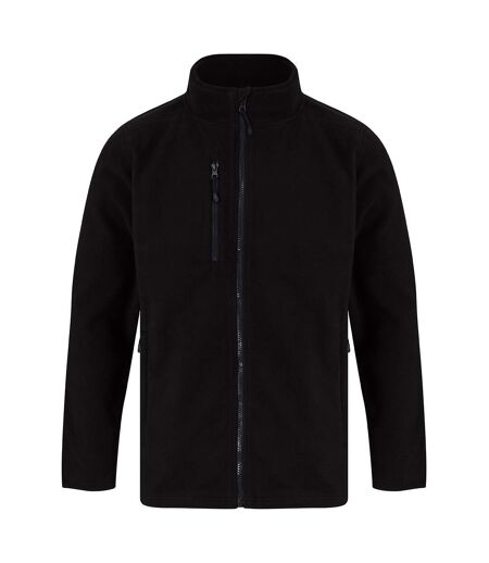 Henbury Unisex Adult Recycled Polyester Fleece Jacket (Black)