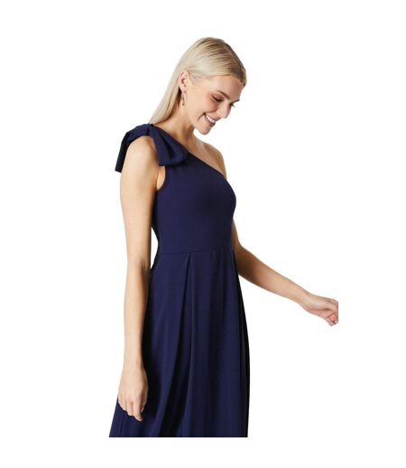 Robe mi-longue occasion femme bleu marine Principles