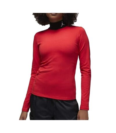 T-shirt Manches Longues Rouge Femme Nike Flight - L