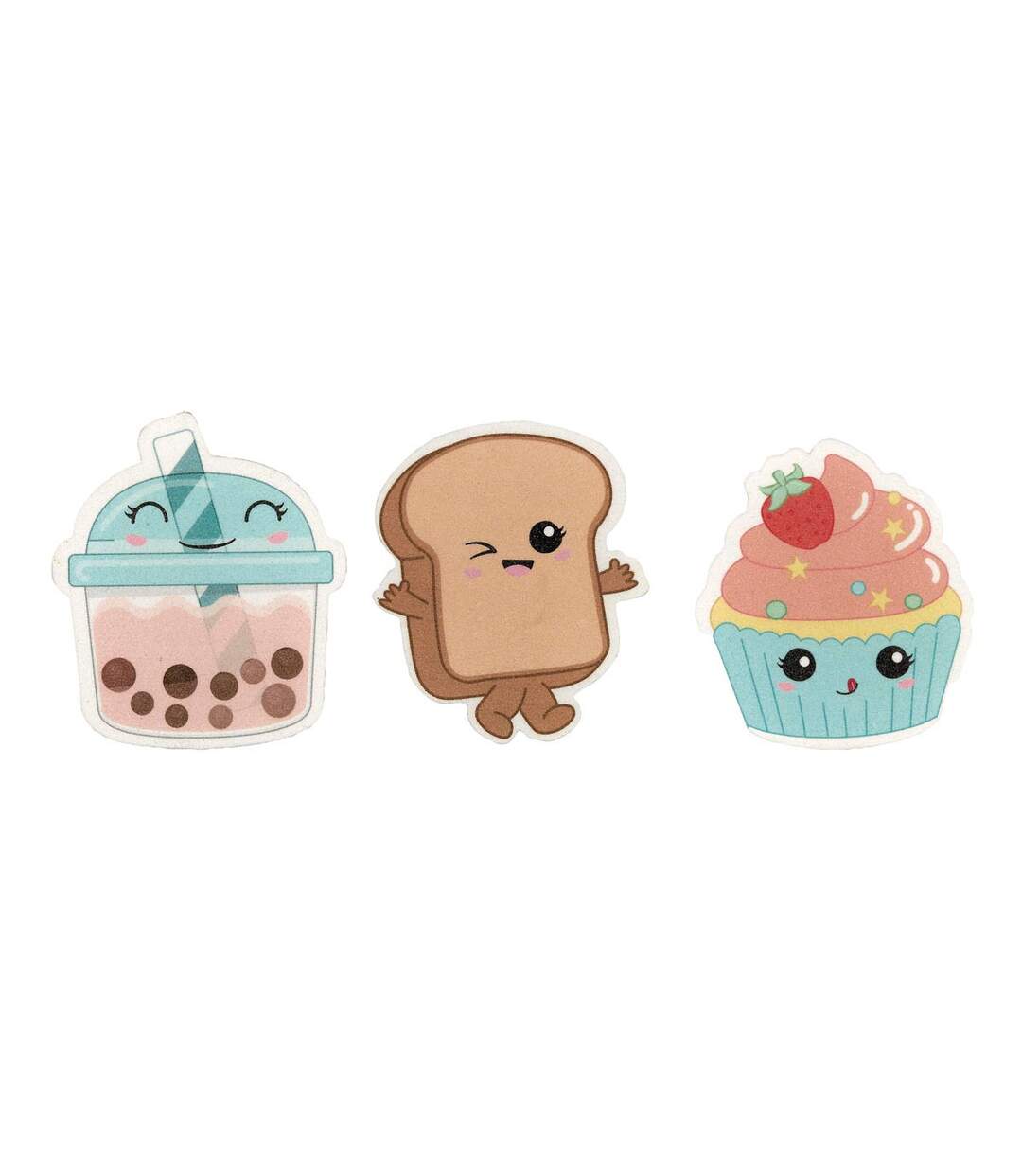 Lot de 3 Mini Limes à Ongles Kawaii 8cm Multicolore-1