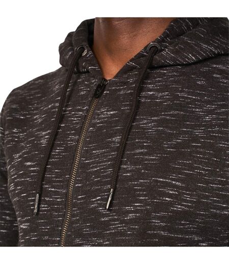 Mens gabion full zip hoodie black Smith & Jones