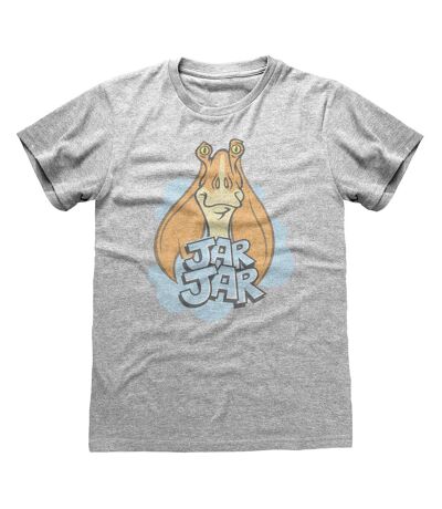 Star Wars Unisex Adult Jar Jar Binks T-Shirt (Grey Heather) - UTHE101