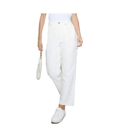 Dorothy Perkins Womens/Ladies Hattie Straight Tall High-Waisted Jeans (White)