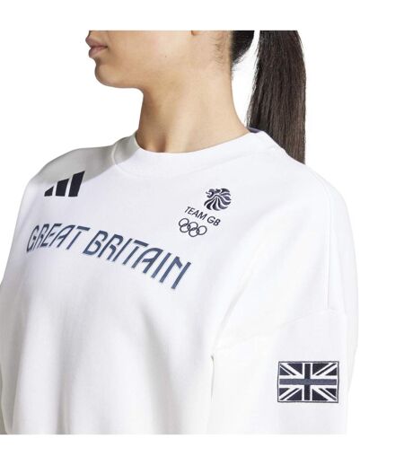 Sweat Motif/style Team Gb Femme Blanc Adidas