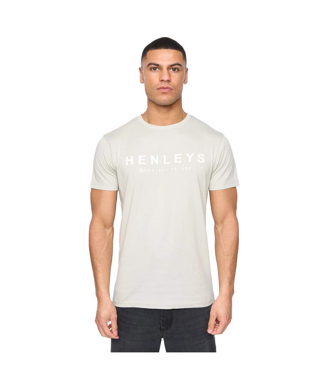 Pack Of 5  Mens Henyfront T-shirt  Black Blue White Light Beige Dark Blue Henleys-4