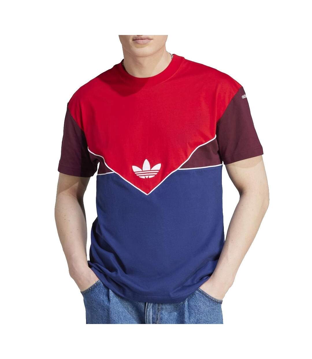 T-shirt Bleu/Rouge Homme Adidas  IM2092 - XXL