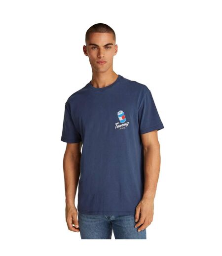 Mens Graphic Back Print T-shirt Blue Tommy Hilfiger