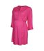 Womens/ladies Regular 3/4 Sleeve Tunic Dress Fuchsia Purple Mamalicious-2