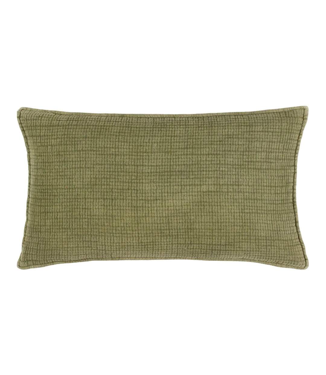 Ribble acid wash cushion cover 40cm x 60cm khaki Yard-1