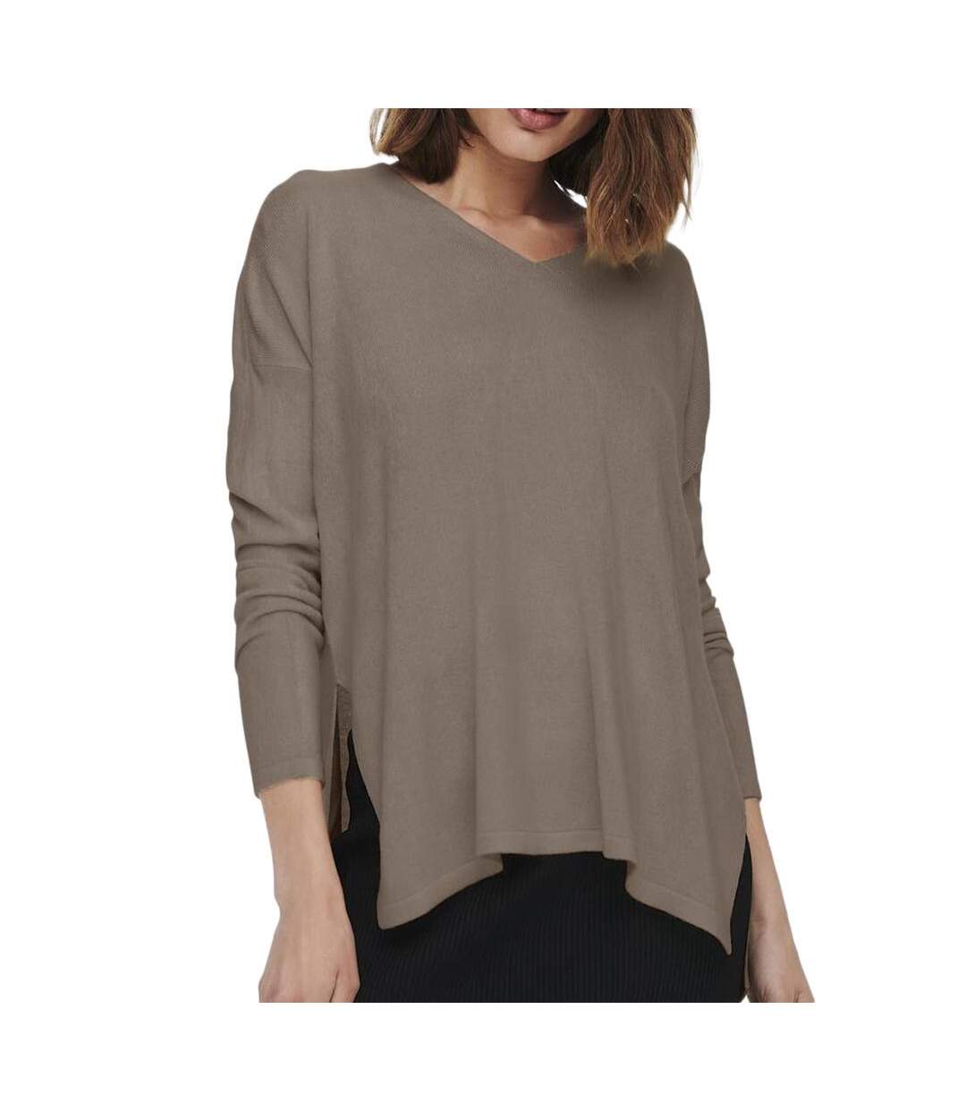 Pull en Maille Marron Femme Only Lamalia - M