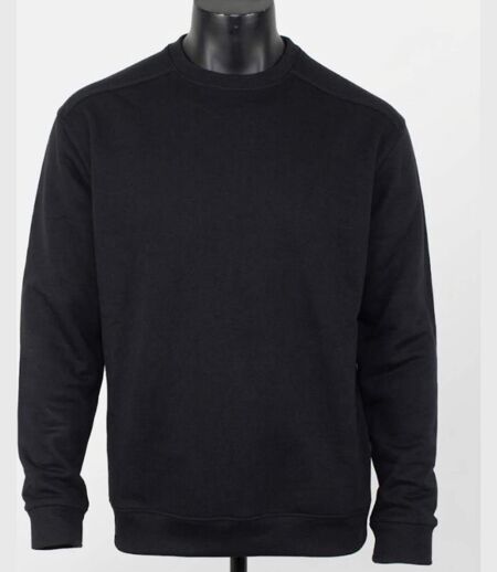 CHALLENGER E213 — Sweat col rond noir : l'incontournable confort et résistance