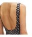 Maillot De Bain 1 Pièce Style Monogramme Mimi Femme Noir Boss-4