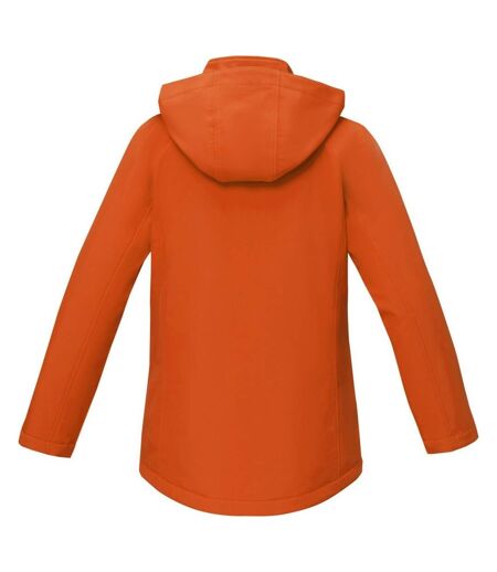 Womens/ladies notus padded soft shell jacket orange Elevate Essentials