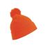 Womens/ladies Winter Essentials Pom Pom Beanie Bonnet À Pompon Orange Result-2