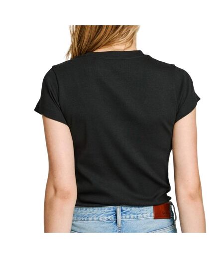 T-Shirt noir femme pepe jeans pl506037