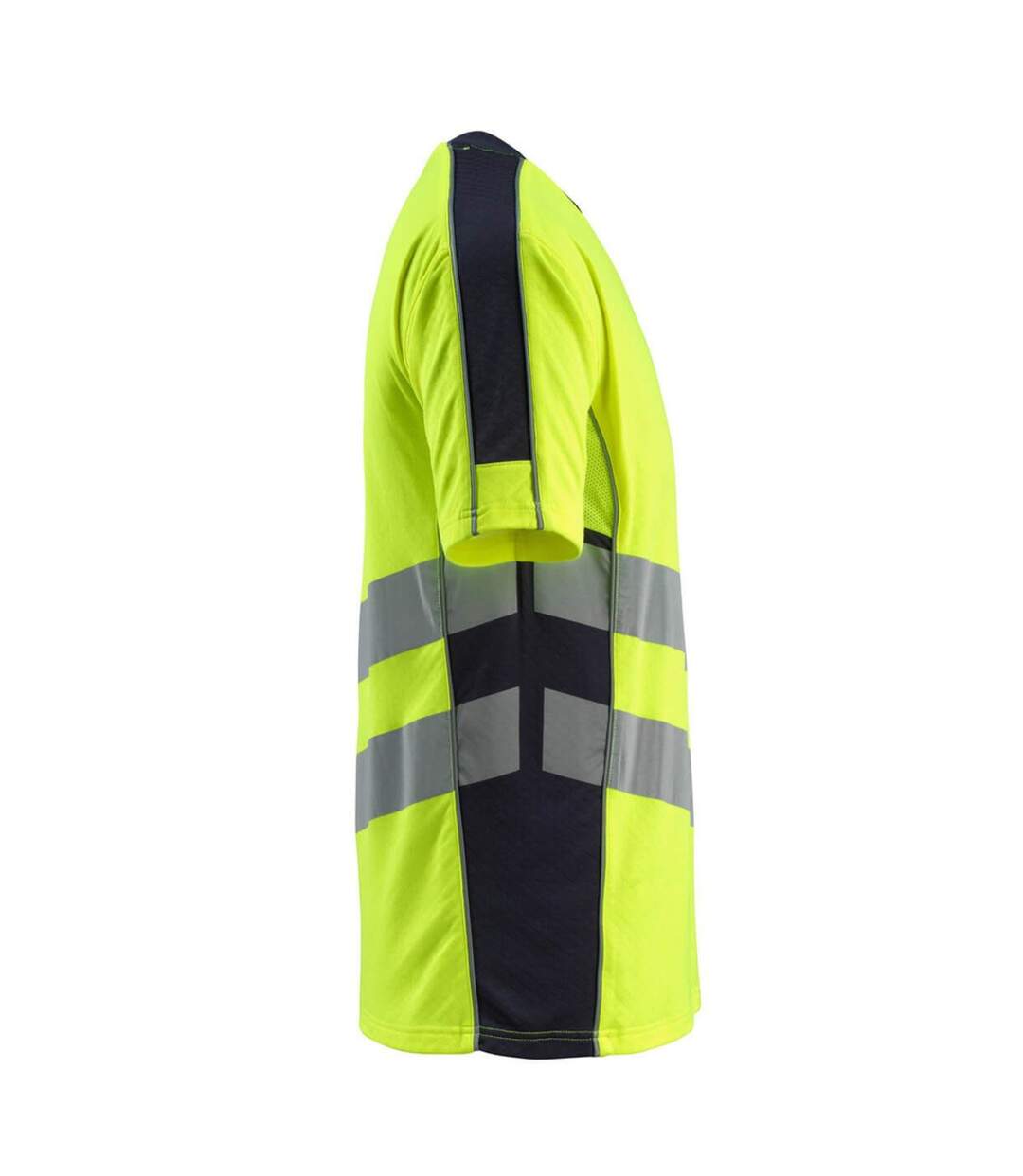 T-shirt Safe Supreme Sandwell Homme Jaune Fluo Bleu Marine Foncé Mascot-4