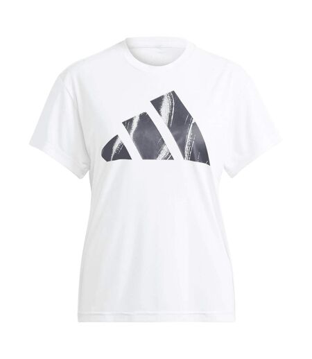 Womens/ladies Run It Love Brand T-shirt White Adidas