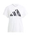 Womens/ladies Run It Love Brand T-shirt White Adidas-1