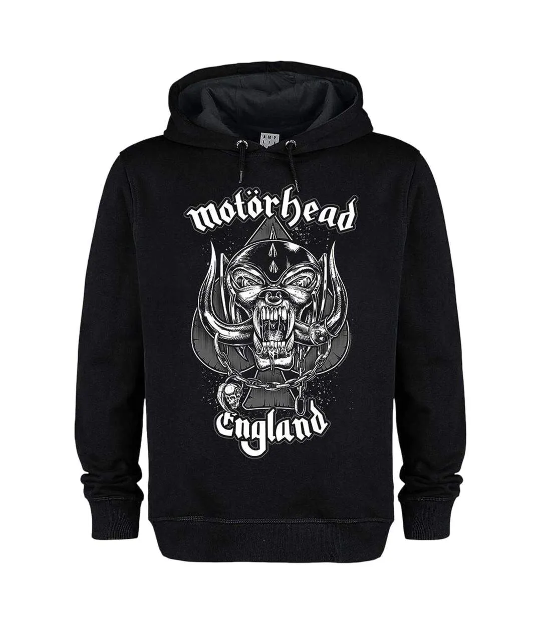 Unisex Adult England  Hoodie Black Motorhead-1