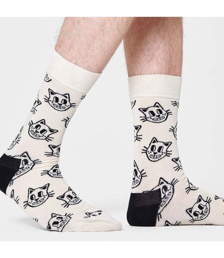 Colourful Bright Cotton Blend Cat Design Socks for Men & Women