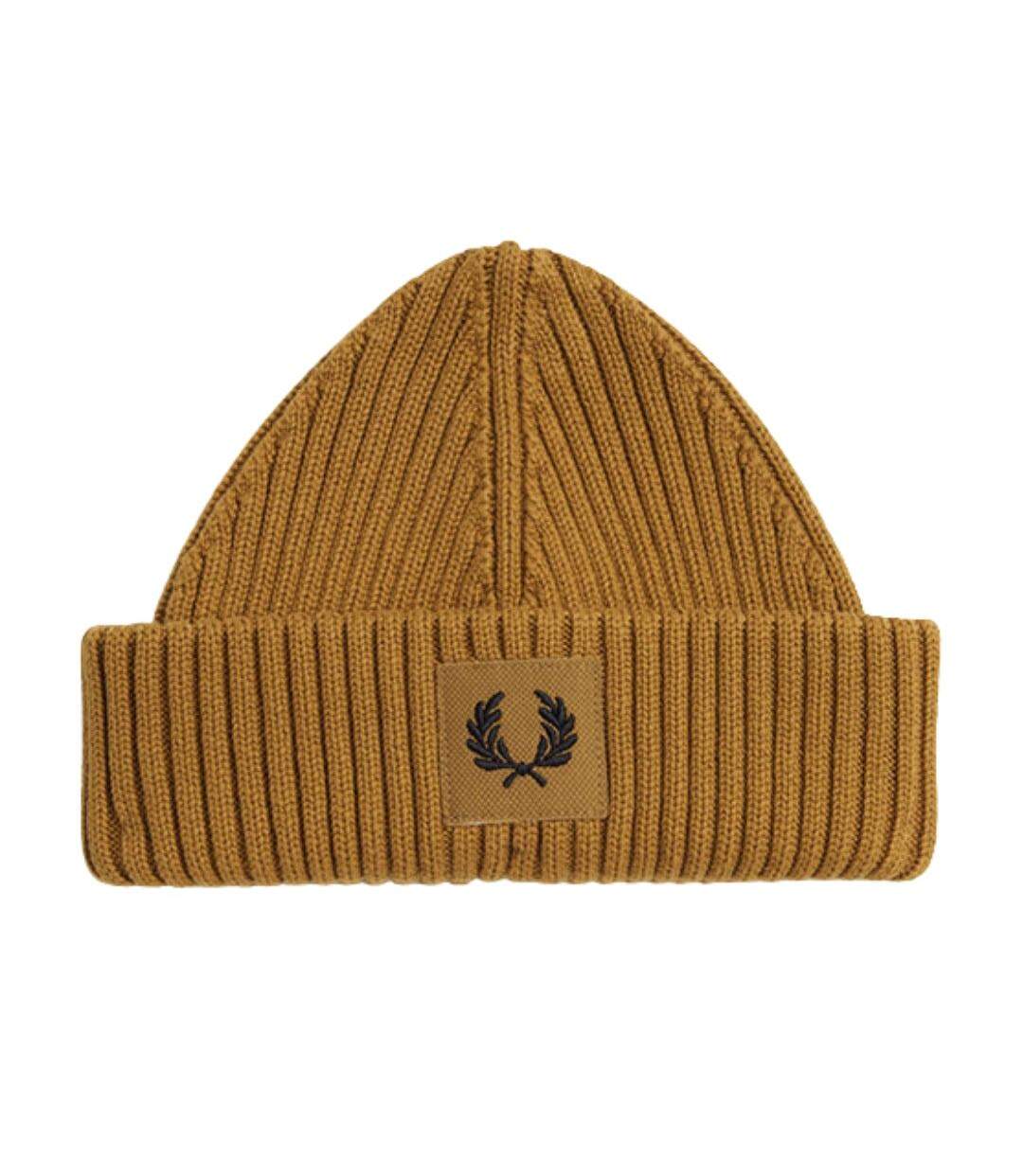 Bonnet Motif/style Écusson Brodé Caramel Foncé Fred Perry-1