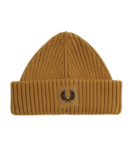 Bonnet Motif/style Écusson Brodé Caramel Foncé Fred Perry