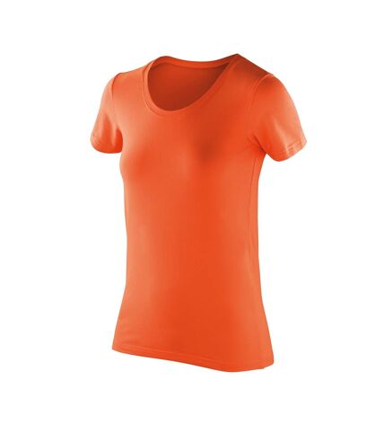 Spiro Womens/Ladies Impact Softex Short Sleeve T-Shirt (Tangerine)